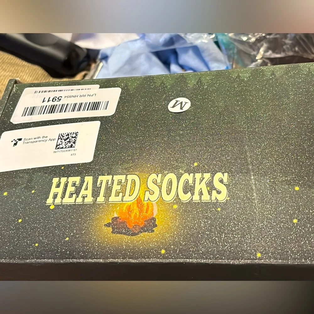 New Heated Socks for Men Women with APP Remote Control, 7.4V..